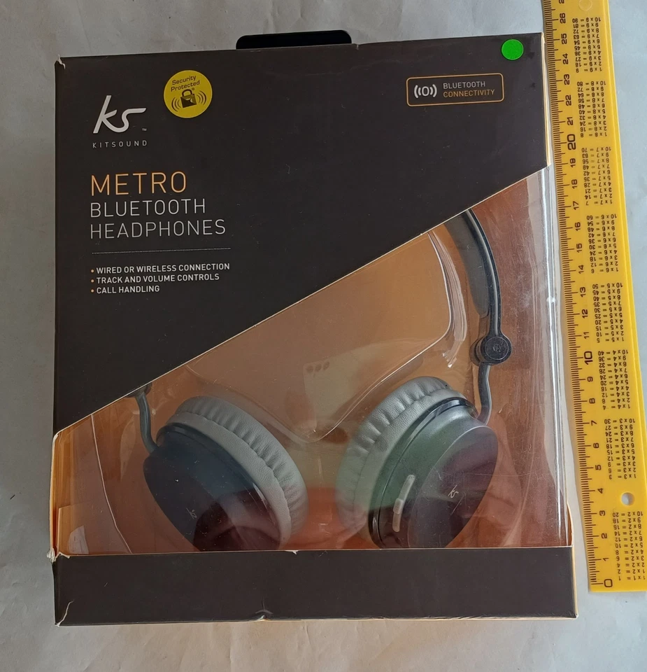 KitSound Metro Diadema Binaural Inalámbrico - Auriculares Supraaural Bluetooth - Imagen 2 de 4