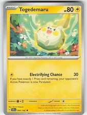 Togedemaru 54/142 Uncommon Stellar Crown Pokemon Near Mint