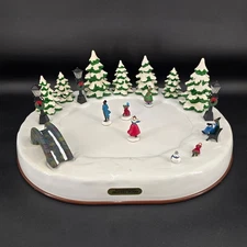 Vintage 1996 Wonderland Skater Pond Christmas Fantasy LTD Animated/8 Songs WORKS