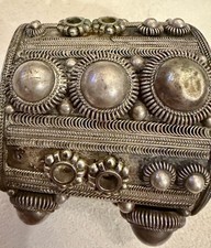 Vintage Berber Silver Cuff Bracelet