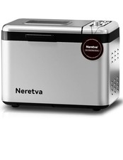 Neretva Bread Maker, 3.3LB Larger Bread Machine 15-in-1 