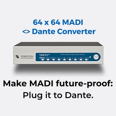 Ferrofish Verto MX Dante Converter B - Stock