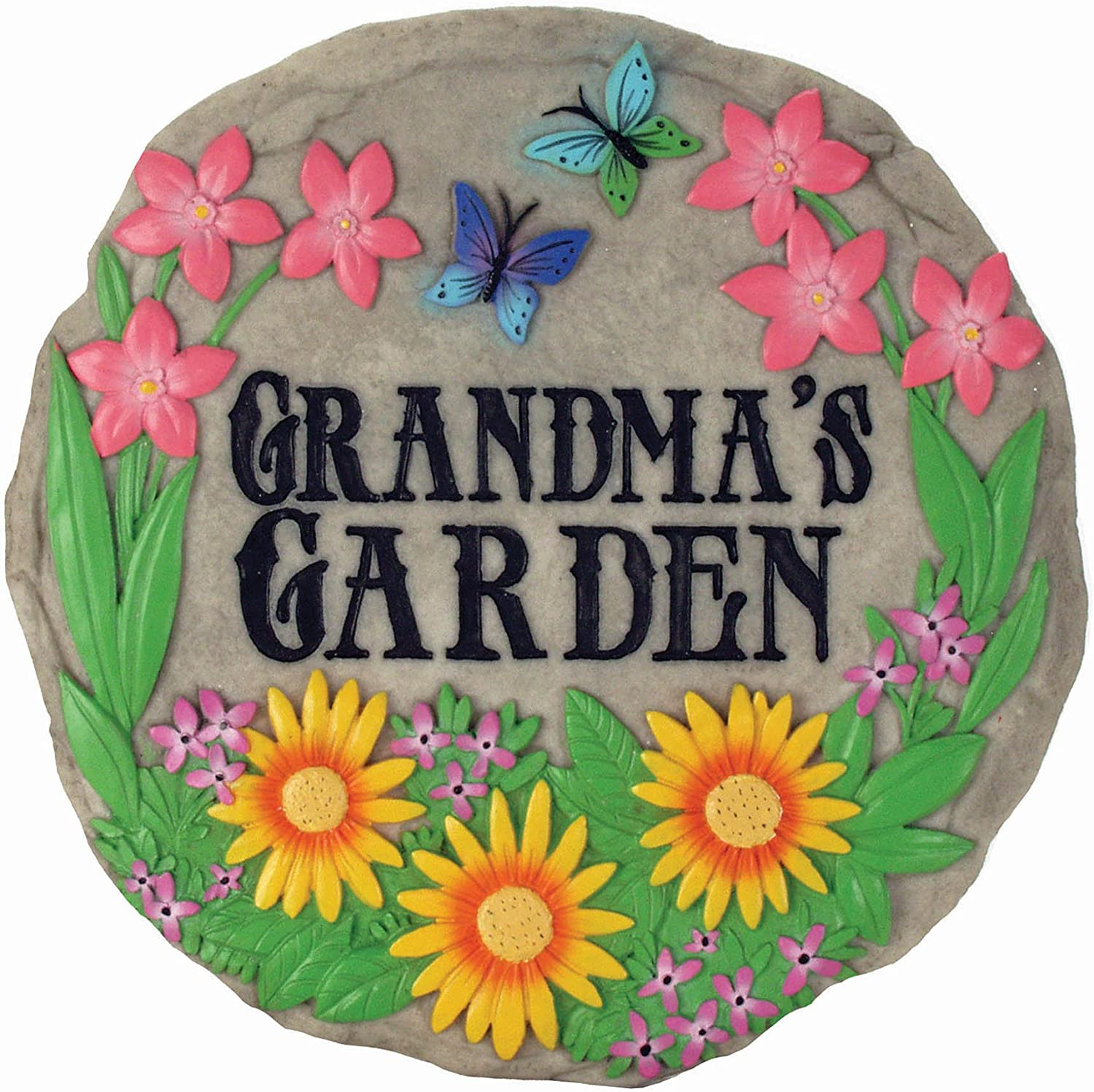 Grandma's Garden Stepping Stone - Decorative Garden Décor Element
