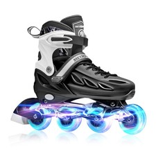 Inline Skates for Girls and Boys, Women, Men 4 Sizes Adjustable Inline Skates...