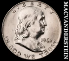 1962-D Silver Franklin Half Dollar - Choice Gem Brilliant Unc  Lustrous  #K3271