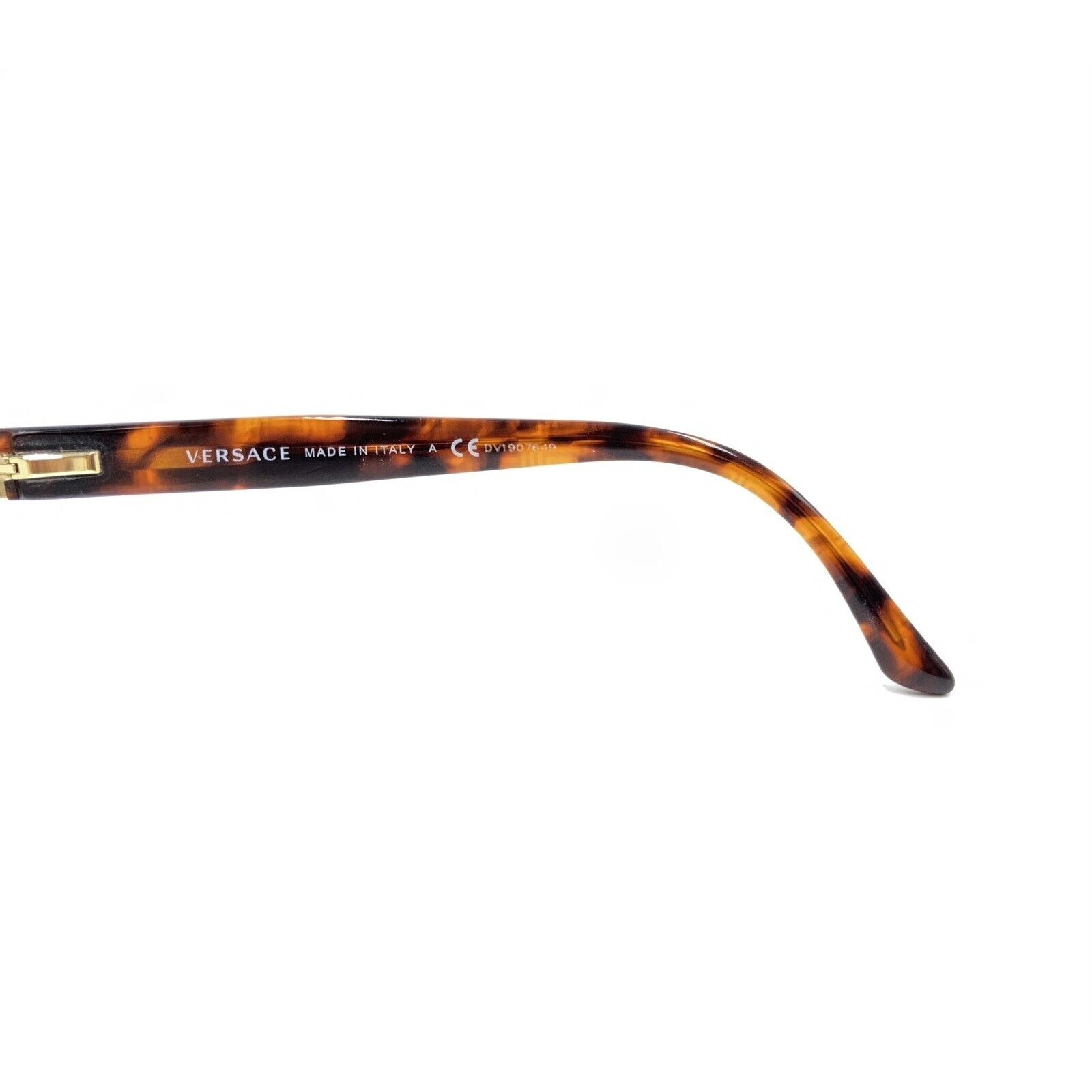 Versace 1222 1344 Dark Brown Tortoise Half Rim Eyeglasses Frames 53-17 140 Italy thumbnail 9
