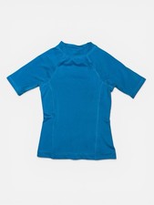 O  rageous Boys Short Sleeve Blue Rash Guard Swim Shirt Size S