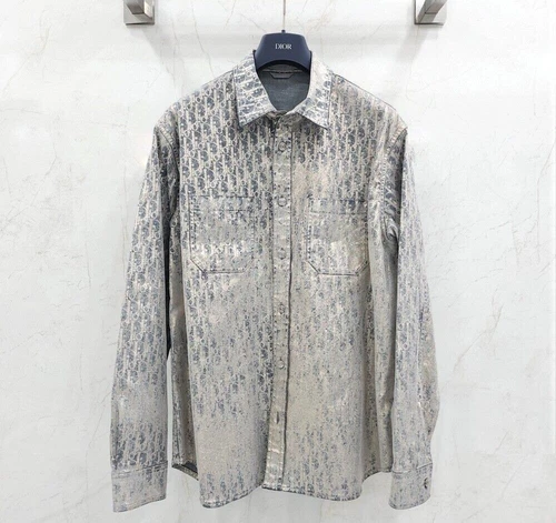 Dior Limited Edition Oblique Wash Denim Jacket 043D5840328X - Picture 1 of 7