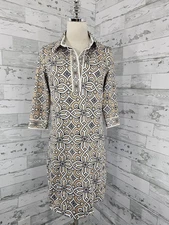 Gretchen Scott Everywhere Piazza 3/4 Sleeves Jersey Dress Womens Small