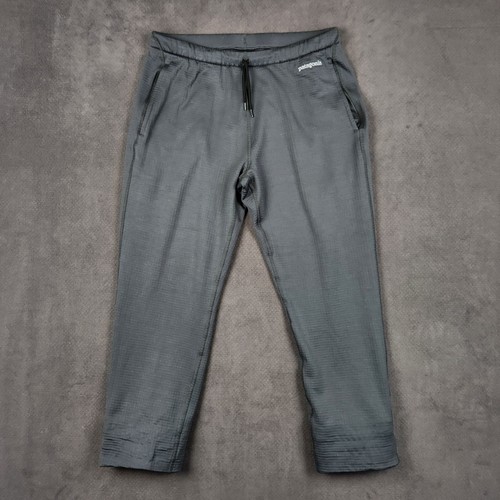 Patagonia R1 Pants Mens Medium Forge Gray Tech Fleece Lightweight Packable 82156