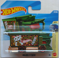 Hot Wheels Raijin Express DunkelgrüN/Chrom Winkekatze Neu/Ovp HW Truck LKW Green