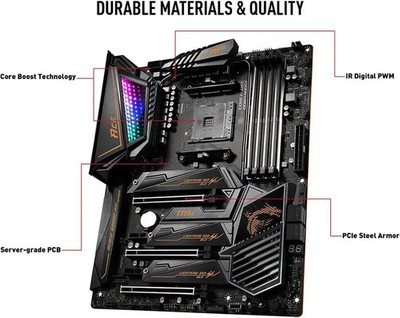 MSI MEG X570 ACE AM4 AMD X570 USB 3.0 AX Wi-Fi 6 ATX AMD