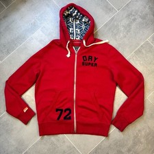 Superdry Full Zip Hoodie Large Japan Dry State Series 72 Blue Graphic