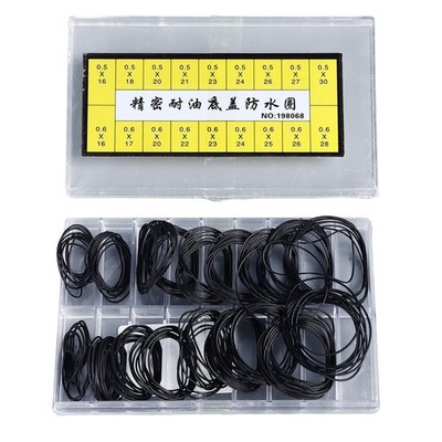 180 Stück O Ring Uhr Dichtung Gummi-Versiegelung-Uhr Zurück Cover Uhr Reparatur.