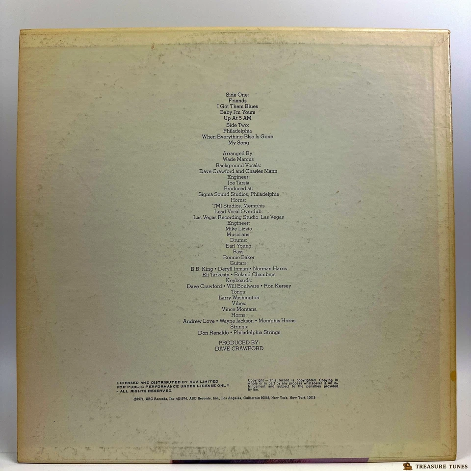 B.B. King – Friends Vinyl (LP, Album) ABCD-825 - Image 3 of 4