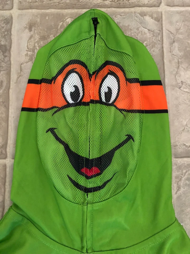 Tortugas Ninja Miguel Ángel Sudadera con Capucha Chaqueta Talla L Niños Sudadera Disfraz Nuevo Foto 3 de 4