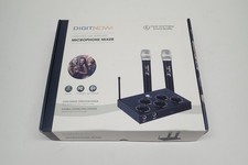 DIGITNOW Portable Karaoke Microphone Mixer System Set Dual UHF Wireless Mic