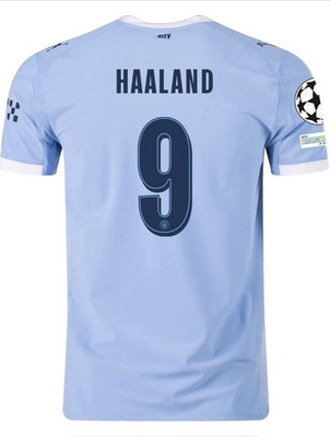 #ad Erling Haaland #9 Man City Home UCL Player Version Jersey XL $52.00