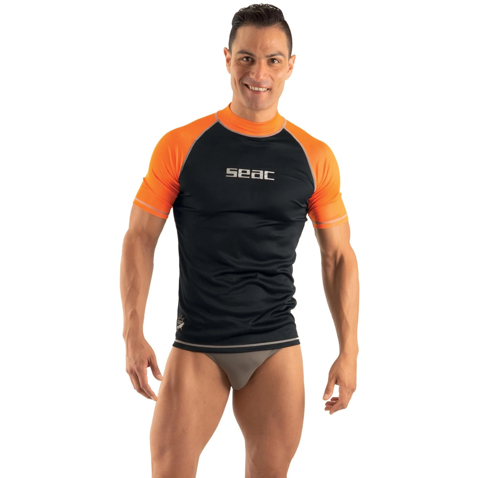 TSun Short Man, Rash Guard for Swimming, Surfing, Diving, UV Protection, Black/...