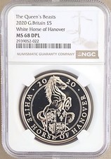 2020 Great Britain £5 White Horse Of Hanover Queen