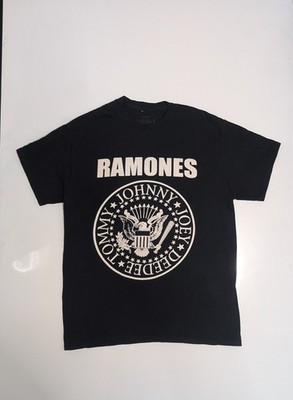 Vintage Y2K Ramones 2008 Black Spellout Band Tour T Shirt Adult Size Large