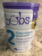 Bubs Easy Digest Goat Milk Infant Formula 2 (6-12 Month) 800g 11/2025