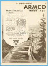 1920 American Rolling Mill Co Middletown OH ARMCO Desert Shall Bloom Ad