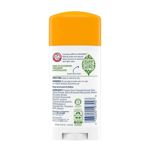 Arm & Hammer Essentials Antitranspirant Deodorant fest unparfümiert 2,5oz (6er Pack) - Bild 6 von 20