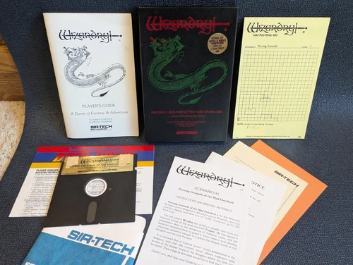 Wizardry: Proving Grounds of the Mad Overlord Vintage Game Sir-Tech Apple II