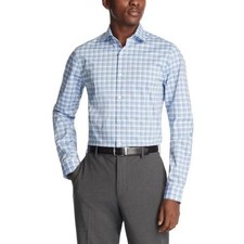 NEW Kenneth Cole Reaction Men's M 15-15 1/2 Quick Dry Performance Plaid