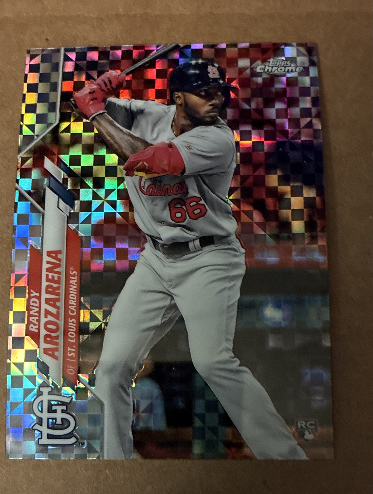 2020 Topps Chrome - Randy Arozarena #49 X-Fractor (RC)