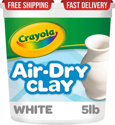 Air Dry Clay (5Lbs), Teacher Supplies, Natural White Modeling Clay for Kids, Scu