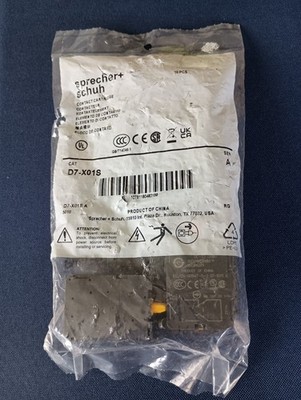 10 NEW SPRECHER+SHUH D7-XO1S CONTACT BLOCKS SERIES D7 10A 600V FREE SHIPPING
