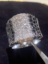 vintage 925 sterling silver CZ ring size 8