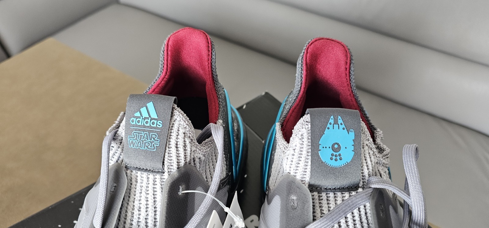 Adidas Ultraboost Mens Star Wars Millenium Falcon Rare Size UK 12.5 New image 8