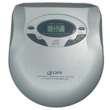 Vintage GPX Silver C3849 Portable CD Player Tested, Working