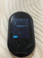 POCKETALK W Pocket Talk Translator 74 languages Noise Canceling Black W1PWK