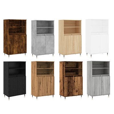 Highboard Beistellschrank Küchenschrank Regalebene 60x36x110 cm Holzwerkstoff