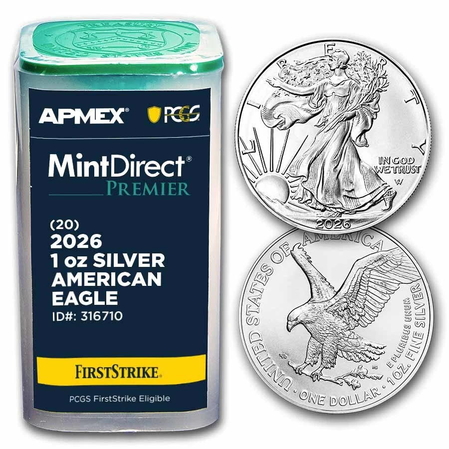 2026 1 oz Silver Eagles (20-Coin MD Premier + PCGS FS® Tube) | eBay