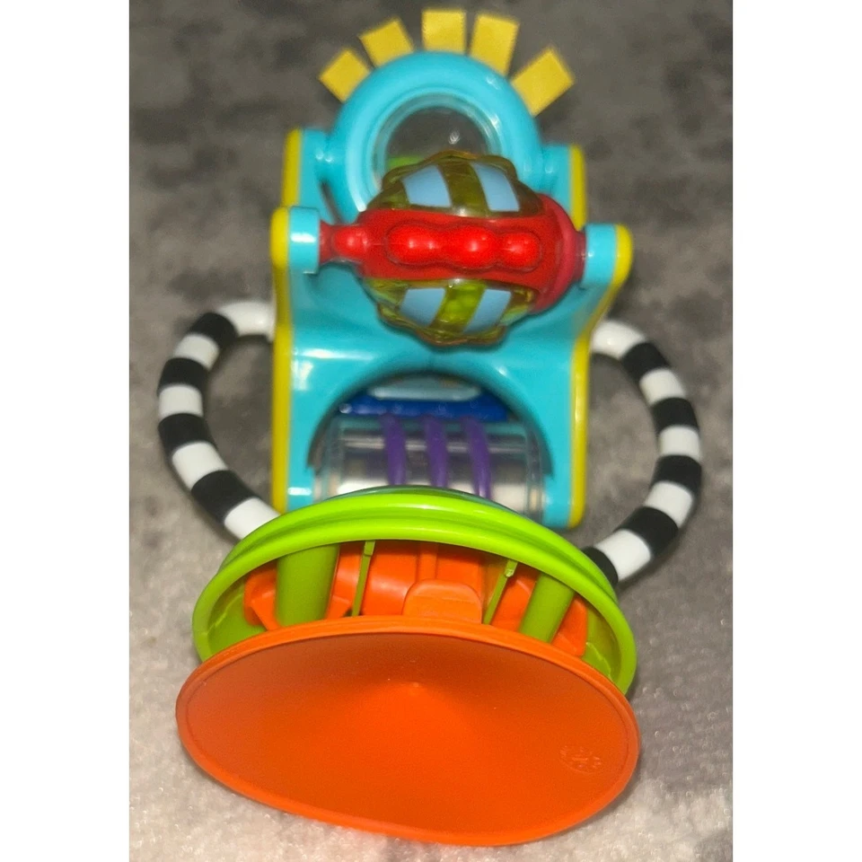 Estação de fascínio Sassy Baby Fishy 2 em 1 ventosa cadeira alta brinquedo - Imagem 2 de 3