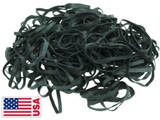 USA Bulk Black High Heat UV Rated #64 Angler Fishing Rubber Bands  3-1/2" x 1/4