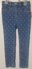 Wonder Nation Knit Denim Adjustable Waist Jegging Color Multicolor Size 5T