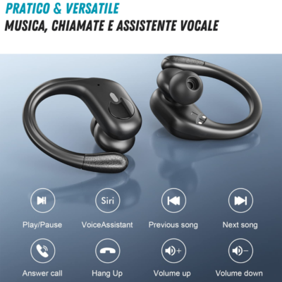 Cuffie Bluetooth 5.3 Cervanta - Auricolari Wireless Con Cancellazione Rumore E 21h Di Autonomia