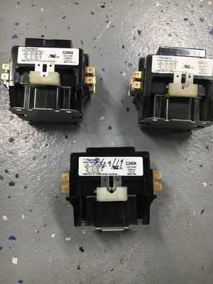 LOT OF 3 Contactors Packard Two Pole 40 Amp 24 Volts Air Conditioning