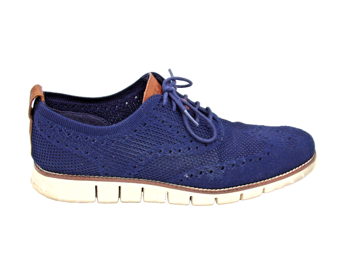 Cole Haan Zero Grand Knit Lite Wingtip Oxford Mens 9M Navy Blue Casual Shoes COLE HAAN ZEROGRAND OXFORD – Bratteli Family Stores main image 4