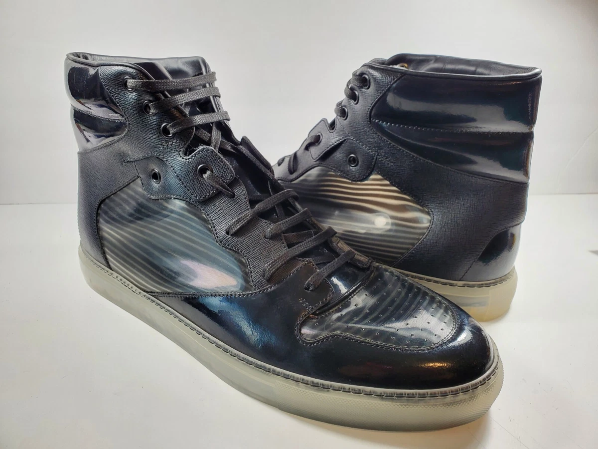 Balenciaga Men s Black Hologram Panelled High Top Sneaker Size 14 US 47 EU