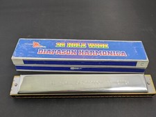 Swan Harmonica Wide Diapason 28 hole Harmonica w/ Box