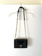 Women  s Black Studded Chain Strap Crossbody Handbag Purse Shoulder Bag Small