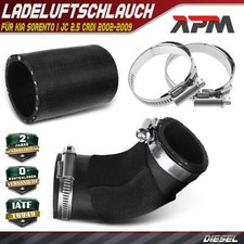 2x Ladeluftschlauch Turboschlauch für KIA Sorento I JC 2.5 CRDi 2002-2009
