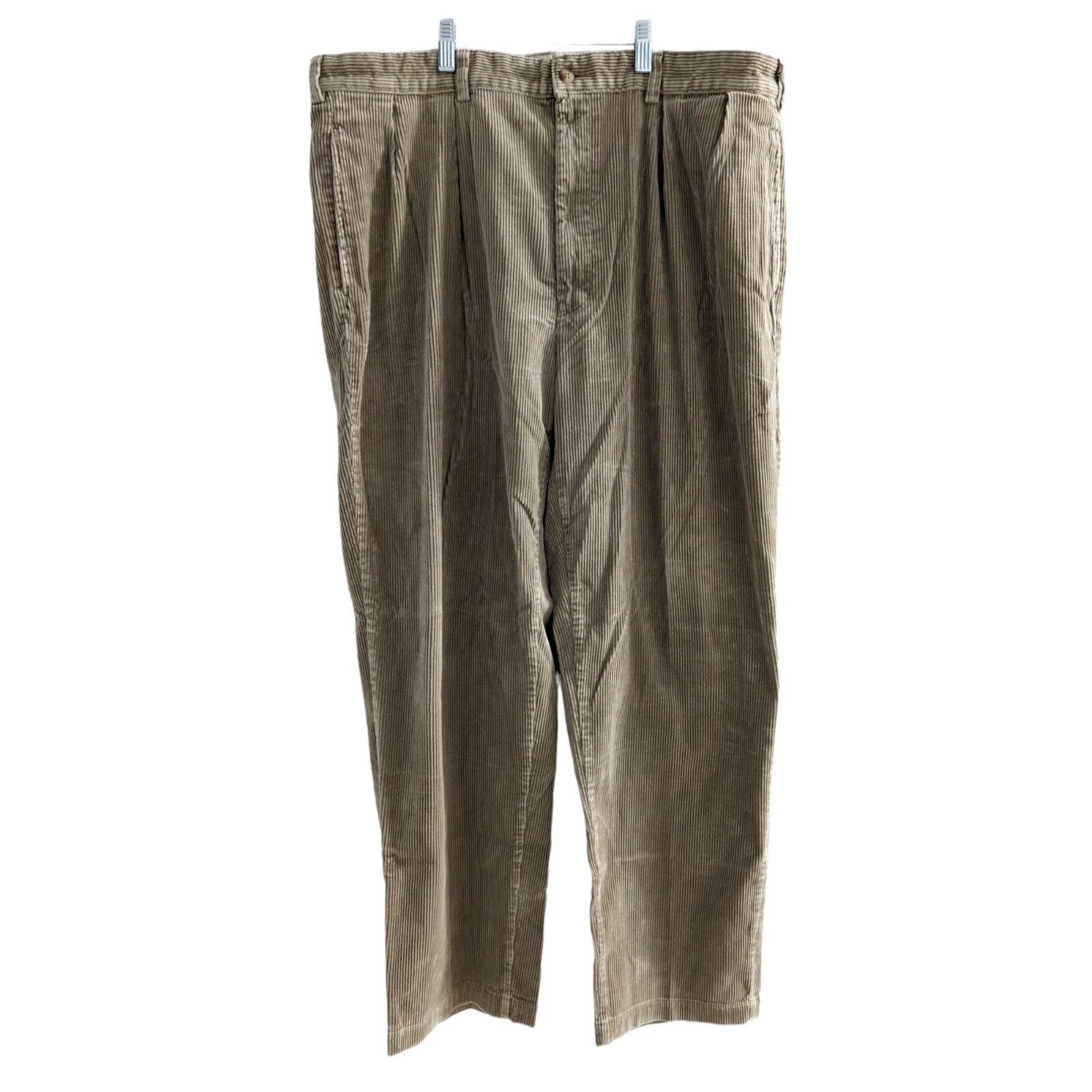 Polo Ralph Lauren Mens Size 40x32 Straight Leg Corduroy Pants Tan Pockets